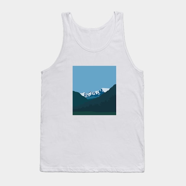 Winter rock picks, minimalism in nature. Tank Top by BumbleBambooPrints